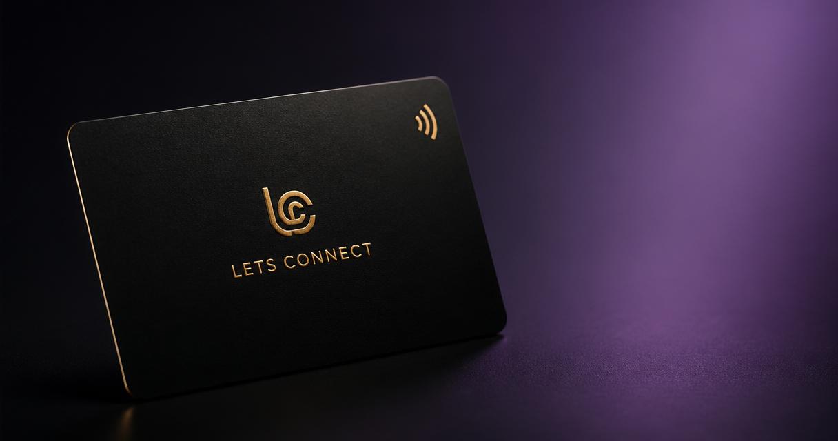 Lets Connect premium NFC business card — tap to share contact details