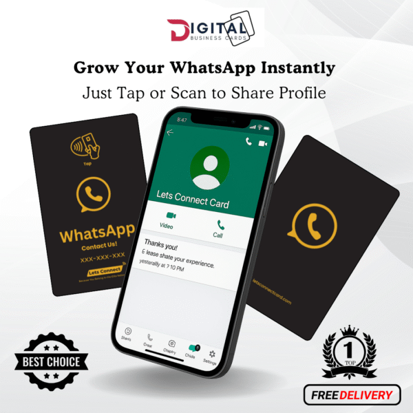 Whatsapp Black_Gold Review Cards Simple