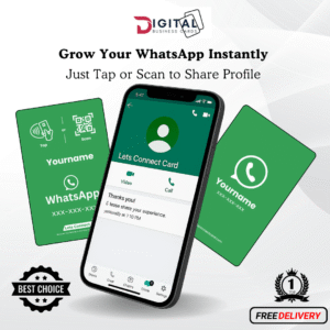 Whatsapp Green_White Review Cards With QR