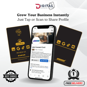 NFC Multi Review Cards-Black and Gold-Simple