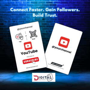 Youtube Connect, Subscribe, and Grow – Powered by NFC & QR