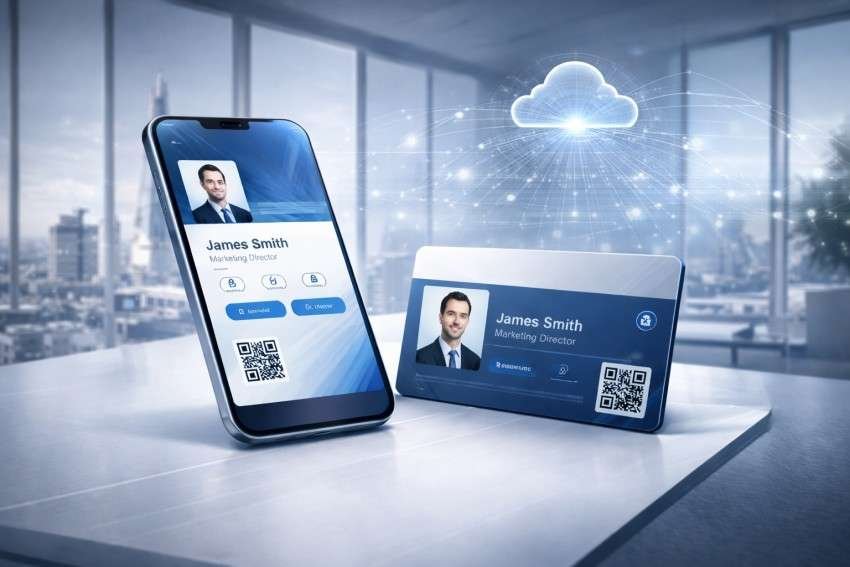 Digital business card company UK secure NFC smart card platform